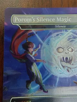 Porom's Silence Magic RAINBOW FOIL MTG Final Fantasy Secret Lair Grimoire - Image 2