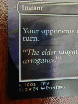 Porom's Silence Magic RAINBOW FOIL MTG Final Fantasy Secret Lair Grimoire - Image 4