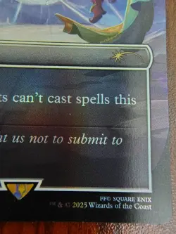 Porom's Silence Magic RAINBOW FOIL MTG Final Fantasy Secret Lair Grimoire - Image 5