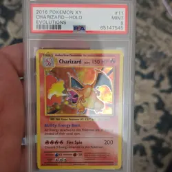 Pokemon TCG Charizard 11/108 Evolutions Holo Rare Stage 2 2016 PSA 9 - Image 1