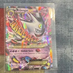 Pokemon M Gengar EX XY166 Full Art Mega Promo Holo Card English XY TCG Mint/NM - Image 1