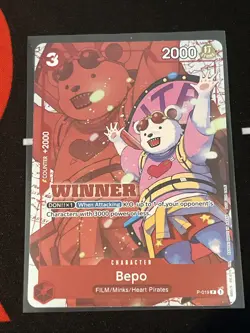 Bepo (Winner Pack Vol. 7) P-019 One Piece Promotion Cards Foil - Image 1