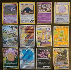 Pokemon 12 Card Lot. Rare Holo Sabrina's Gengar. Rocket's Snorlax. Illustration - Image 1