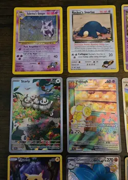 Pokemon 12 Card Lot. Rare Holo Sabrina's Gengar. Rocket's Snorlax. Illustration - Image 2