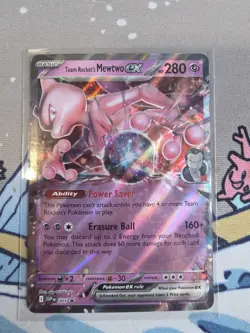 Team Rocket's Mewtwo ex 205 Sv: Scarlet & Violet Promo Cards Holo - Image 1
