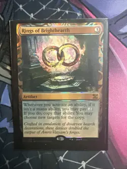 Magic The Gathering Masterpiece Series Rings Of Brightearth Sleeved Foil LP - Image 1