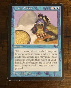 Three Wishes X1 (Moderately Played) (Magic The Gathering: Visions) - Image 1