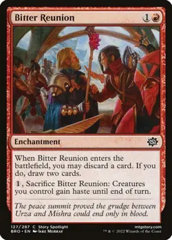 Bitter Reunion NM The Brothers' War [BRO] MTG #127 Common Red Near Mint Regular - Image 1