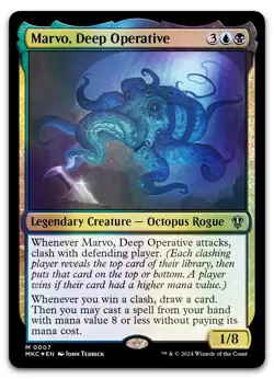 MTG FOIL Marvo, Deep Operative Commander Murders at Karlov Manor Magic 007 NM x1 - Image 1