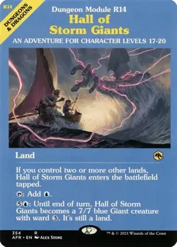Hall of Storm Giants ** Showcase #354 ** Forgotten Realms - NM MTG - Image 1