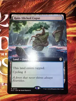 Rain-Slicked Copse (Extended Art) Commander: Lorwyn Eclipsed Regular - Image 1