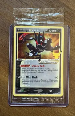 Pokemon TCG Greninja Gold Star SWSH144 Celebrations Black Star Promo NM - Image 1