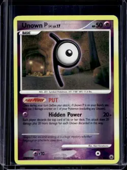 2008 Pokemon Diamond & Pearl Majestic Dawn Unown P Reverse Holo #33/100 - Image 1