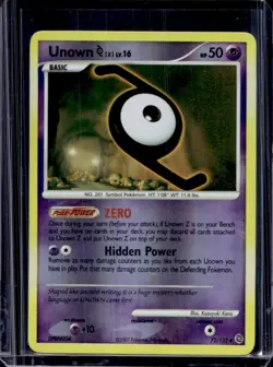 2007 Pokemon Diamond & Pearl Secret Wonders Unown Z Reverse Holo #72/132 - Image 1