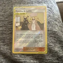 Cynthia & Caitlin Rev Holo 189/236 Cosmic Eclipse NM / LP | Pokemon TCG Trainer - Image 1