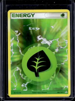 2006 Pokemon EX Holon Phantoms Grass Energy Holo #105/110 - Image 1