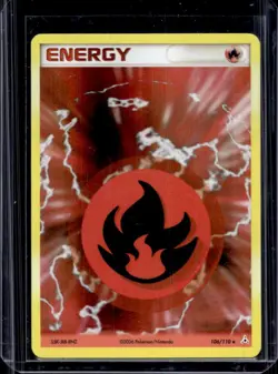 2006 Pokemon EX Holon Phantoms Fire Energy Holo #106/110 - Image 1