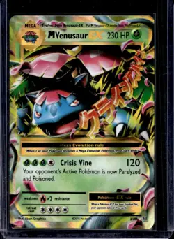 2016 Pokemon XY Evolutions Mega Venusaur EX Holo #2/108 - Image 1