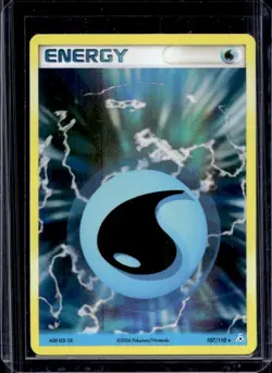 2006 Pokemon EX Holon Phantoms Water Energy Holo #107/110 - Image 1