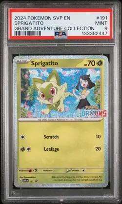 2024 POKEMON SVP EN-SV PROMO GRAND ADVENTURE COLLECTION SPRIGATITO PSA 9 - Image 1