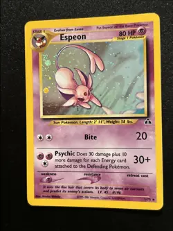 Pokemon TCG Espeon 1/75 Neo Discovery Holo Excellent/Near Mint ! - Image 3