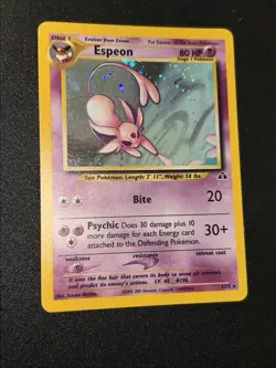 Pokemon TCG Espeon 1/75 Neo Discovery Holo Excellent/Near Mint ! - Image 5