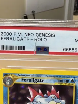 2000 FERALIGATR HOLO RARE NEO GENESIS POKEMON TCG PSA 9 MINT #4/111 - Image 3