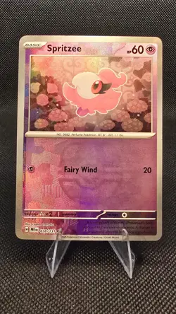 Pokemon TCG Spritzee 38/131 Master Ball Reverse Holo Prismatic Evolution - Image 1