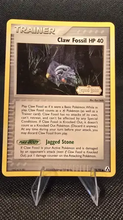 Claw Fossil - 78/92 Reverse Holo Legend Maker - Pokemon TCG - Image 1