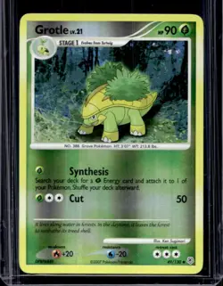 2007 Pokemon Diamond & Pearl Grotle Reverse Holo #49/130 - Image 1