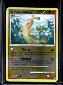 2007 Pokemon Diamond & Pearl Mysterious Treasures Sudowoodo Reverse Holo #35/123 - Image 1