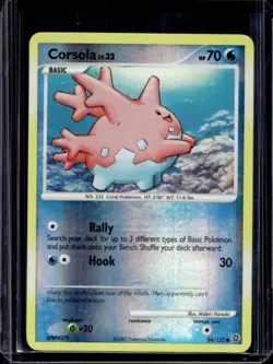 2007 Pokemon Diamond & Pearl Secret Wonders Corsola Reverse Holo #84/132 - Image 1