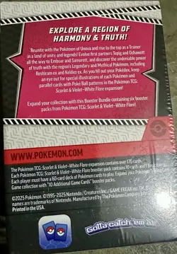 Pokemon TCG Scarlet & Violet White Flare Booster Bundle Box Reshiram 2025 - Image 2