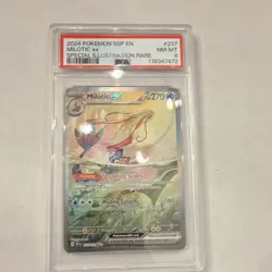 Pokemon Milotic ex 237/191 Sv08 Surging Sparks SIR Holo PSA 8 - Image 1