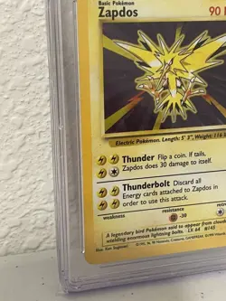 Pokemon TCG Zapdos Base Set 16/102 Holo Unlimited Holo Rare CGC 7.5 - Image 5