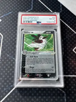 2007 POKEMON EX POWER KEEPERS #97 SHIFTRY EX-HOLO PSA 8 - Image 1