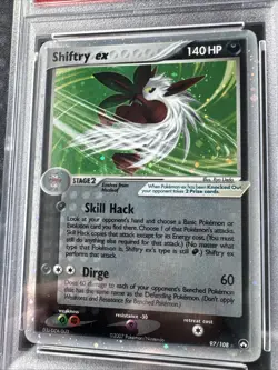 2007 POKEMON EX POWER KEEPERS #97 SHIFTRY EX-HOLO PSA 8 - Image 4