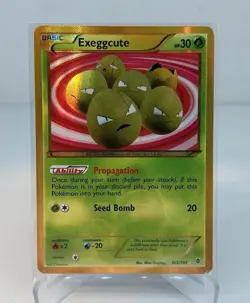Exeggcute 102/101 BW Plasma Blast Shiny Secret Rare Pokemon Card LP - Image 1