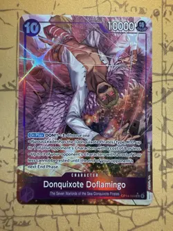 One Piece TCG Donquixote Doflamingo OP14-069 SR Alt Art Azure Sea's Seven NM/M - Image 1