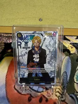 One Piece Carrying On His Will Sabo Parallel OP13-120 SEC* secret rare English - Image 1