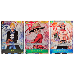 Sabo Luffy Ace SEC Parallel OP13-118 Japanese ONE PIECE Carrying on His Will - Image 1