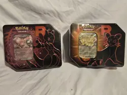 Pokemon TCG Team Rocket Destined Rivals MEWTWO AND PERSIAN Tin NEW Sealed - Image 1