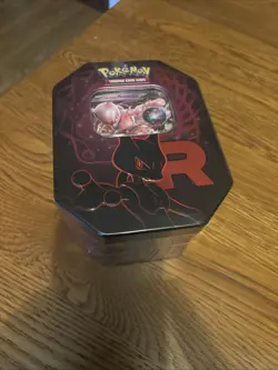 Pokemon TCG - Team Rocket Tin Destined Rivals - Mewtwo - Sealed & Brand New - Image 1