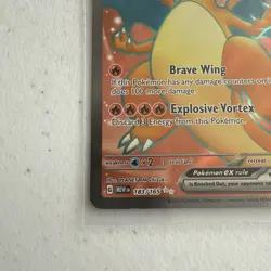 2023 Pokemon Charizard ex Ultra Rare holo 183/165 SV 151 English Near Mint - Image 5