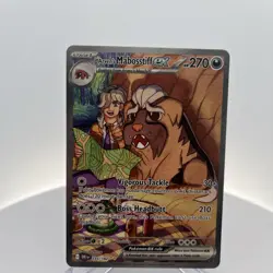 Pokemon TCG Arven's Mabosstiff EX #235/182 Sv10: Destined Rivals SAR - Image 1