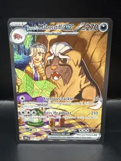 Pokemon TCG Arven's Mabosstiff EX 235/182 Sv10: Destined Rivals SAR - Image 2