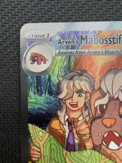 Pokemon TCG Arven's Mabosstiff EX #235/182 Sv10: Destined Rivals SAR - Image 2
