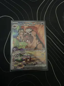 Pokemon TCG Arven's Mabosstiff EX #235/182 Sv10: Destined Rivals SAR Full Art - Image 1