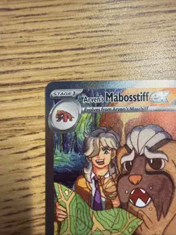 Pokemon TCG Arven's Mabosstiff EX #235/182 Sv10: Destined Rivals SAR - Image 3
