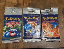 *OPEN* Pokemon Cards - Base Set - 3 Packs with 10 Cards Each - Trading Card Game - Image 1